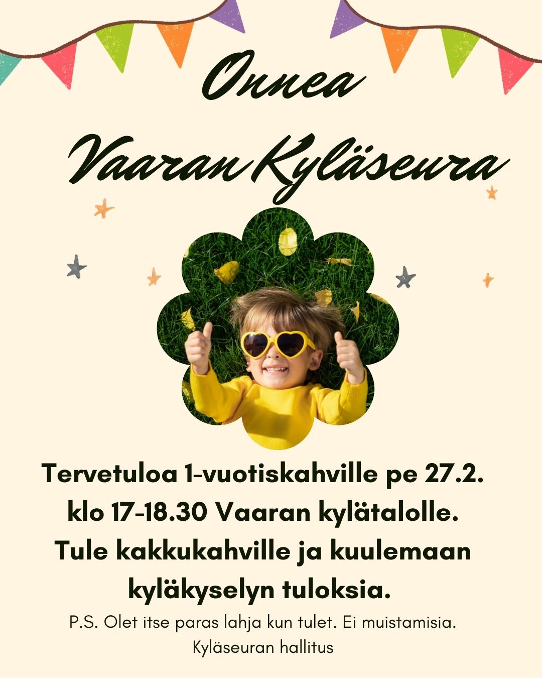 Vaaran Kyläseura 1-vuotias!